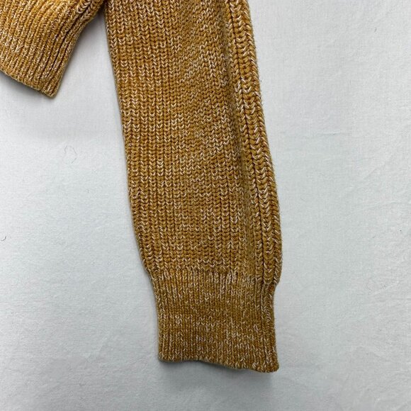 Kendall & Kylie Crewneck Pullover Sweater Heather Mustard Yellow Size Large - Picture 5 of 9